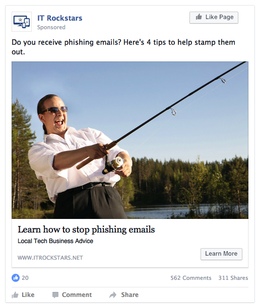 email phising - man with rod